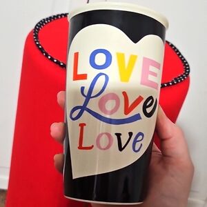 STARBUCKS Ceramic Colorful 12oz. Love Mug!!